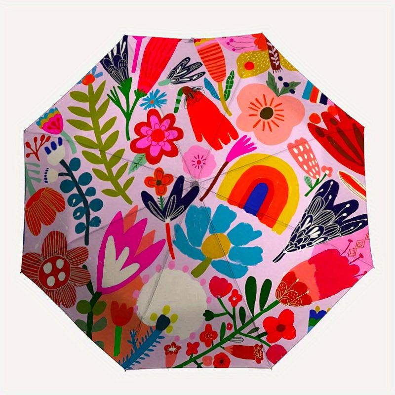 1pc Floral Mandala Automatic Folding Umbrella, Portable & Foldable Design with 8 Ribs, Casual Outdoor Accessory yy250729109
1pc Floral Mandala Automatic Folding Umbrella, Portable & Foldable Design with 8 Ribs, Casual Outdoor Accessory yy250729109