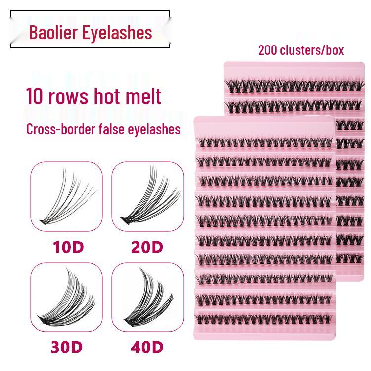 Cross-border Self-grafting Cluster Eyelashes: 30D/40D, Natural Thick Style, Large Capacity, 10 Rows, Segmented.
Cross-border Self-grafting Cluster Eyelashes: 30D/40D, Natural Thick Style, Large Capacity, 10 Rows, Segmented.
