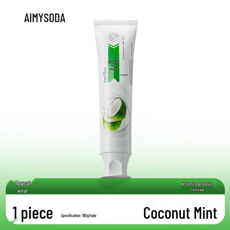 Coconut Whitening Toothpaste 180g: Cleans Teeth, Cares for Oral Health, Removes Stains & Bad Breath
Coconut Whitening Toothpaste 180g: Cleans Teeth, Cares for Oral Health, Removes Stains & Bad Breath