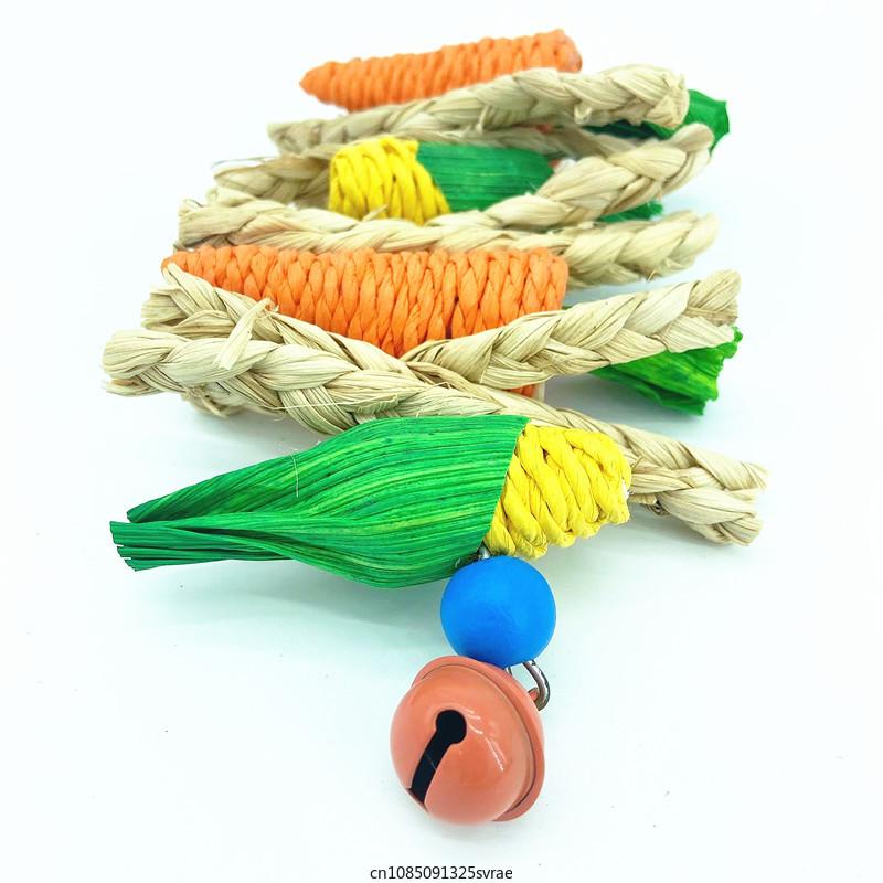 Parrot Bird Toys Wooden Rattan Chewing Toy Carrot Shape Bird Foraging Hanging Swing Toys Lovebird Bird Cage Accessories
Parrot Bird Toys Wooden Rattan Chewing Toy Carrot Shape Bird Foraging Hanging Swing Toys Lovebird Bird Cage Accessories