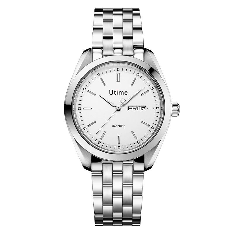 Utime High-End Men S Watch Stainless Steel Leather Waterproof Quartz Watch Business Men S Watch Men S
Utime High-End Men S Watch Stainless Steel Leather Waterproof Quartz Watch Business Men S Watch Men S