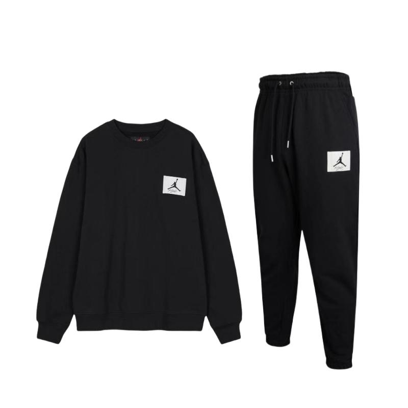 Jordan Logo Crewneck Pullover Long Sleeve Hoody And Pants Casual Sports Set Men Hoody, Pants Black FB3910-010+DQ7469-010 M
Jordan Logo Crewneck Pullover Long Sleeve Hoody And Pants Casual Sports Set Men Hoody, Pants Black FB3910-010+DQ7469-010 M