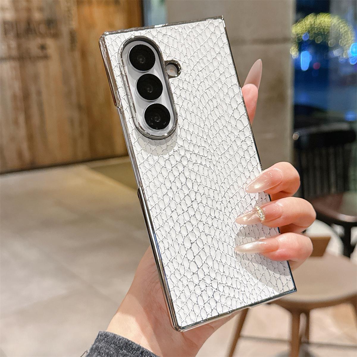 Leather Electroplate Frame Serpentine Phone Case for Samsung Galaxy Z Fold 7 6 5 4 3 Fold7 Fold6 ShockProof Protective Cover Galaxy Z Fold5
Leather Electroplate Frame Serpentine Phone Case for Samsung Galaxy Z Fold 7 6 5 4 3 Fold7 Fold6 ShockProof Protective Cover Galaxy Z Fold5