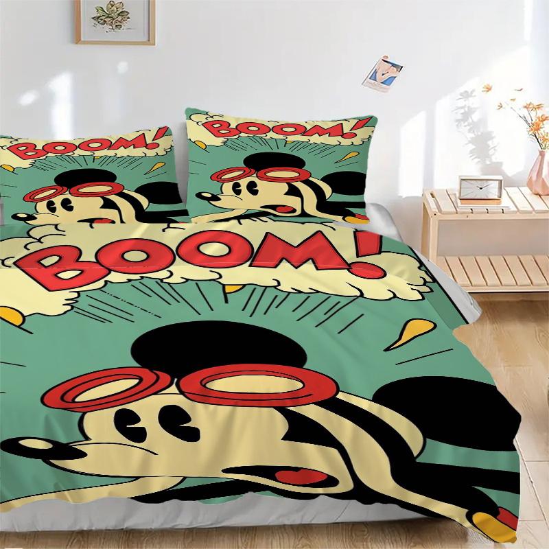 3pcs Mickey Mouse Goggles BOOM Bedding Set - Includes Quilt Cover and Pillowcases, Suitable for All Seasons, Machine Washable - Ideal Gift for Fa 135x200cm
3pcs Mickey Mouse Goggles BOOM Bedding Set - Includes Quilt Cover and Pillowcases, Suitable for All Seasons, Machine Washable - Ideal Gift for Fa 135x200cm