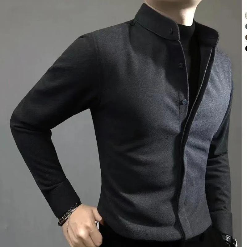 Business Casual Men Shirts Spring Autumn New Solid Color Lapel Covered Button Korean Streetwear Fashion Office Social Long Sleeve Tops M темно-серого
Business Casual Men Shirts Spring Autumn New Solid Color Lapel Covered Button Korean Streetwear Fashion Office Social Long Sleeve Tops M темно-серого