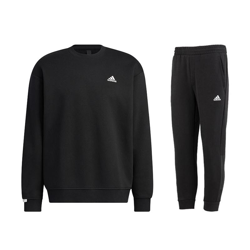 Adidas Свитер с круглым вырезом, длинный рукав, толстовка и зауженные тканые длинные брюки, повседневный спортивный комплект для мужчин, черный цвет IB2774+HN8984 S
Adidas Свитер с круглым вырезом, длинный рукав, толстовка и зауженные тканые длинные брюки, повседневный спортивный комплект для мужчин, черный цвет IB2774+HN8984 S