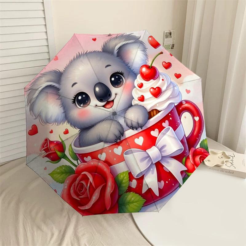 1PC Koala Cupcake Umbrella-8-Rib Reinforced, Automatic Open, Lightweight & Durable, Fashion Accessory for Outdoor, J0327
1PC Koala Cupcake Umbrella-8-Rib Reinforced, Automatic Open, Lightweight & Durable, Fashion Accessory for Outdoor, J0327