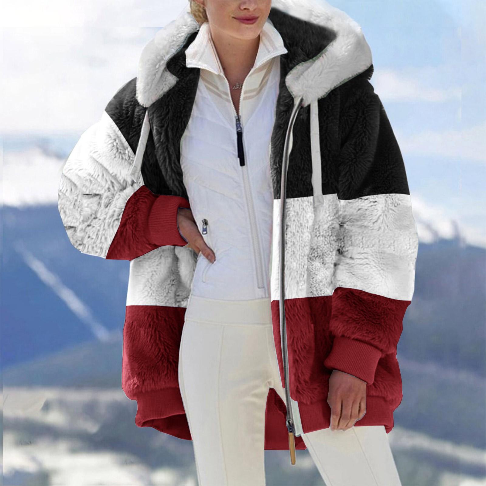 Women s Loose Large Size Plush Multicolor Paneled Hooded Zip Jacket XXL
Women s Loose Large Size Plush Multicolor Paneled Hooded Zip Jacket XXL