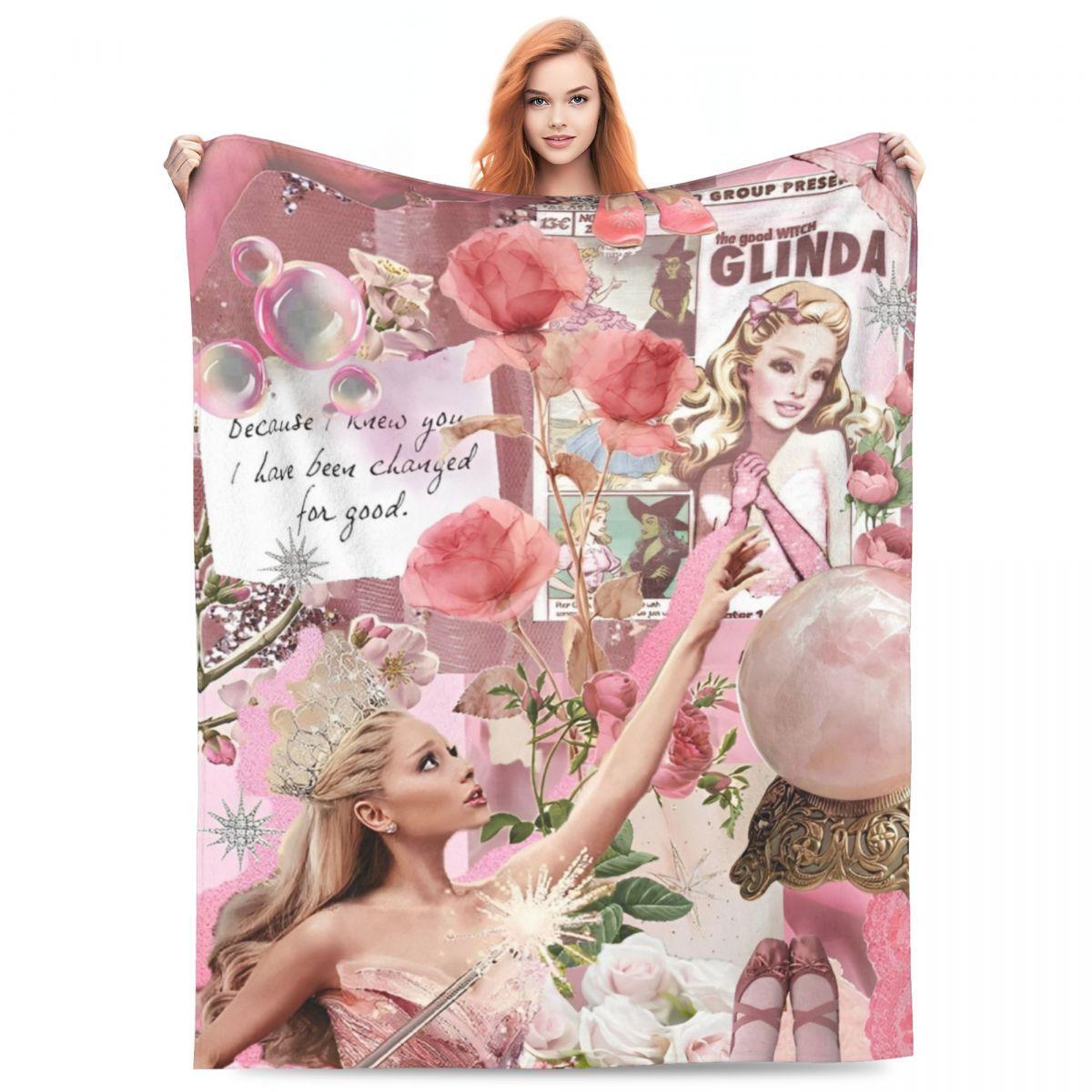 Wicked Glinda Elegant Collage Blankets Good Witch Movie Flannel Throw Blanket Portable Soft Warm Multifunction Plush Thin Quilt 100x150cm
Wicked Glinda Elegant Collage Blankets Good Witch Movie Flannel Throw Blanket Portable Soft Warm Multifunction Plush Thin Quilt 100x150cm
