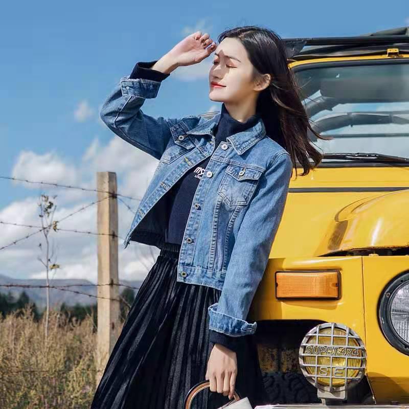 2020 Autumn Women s Slim Fit Korean Style Denim Jacket, Long Sleeve Versatile Top L 106-115
2020 Autumn Women s Slim Fit Korean Style Denim Jacket, Long Sleeve Versatile Top L 106-115