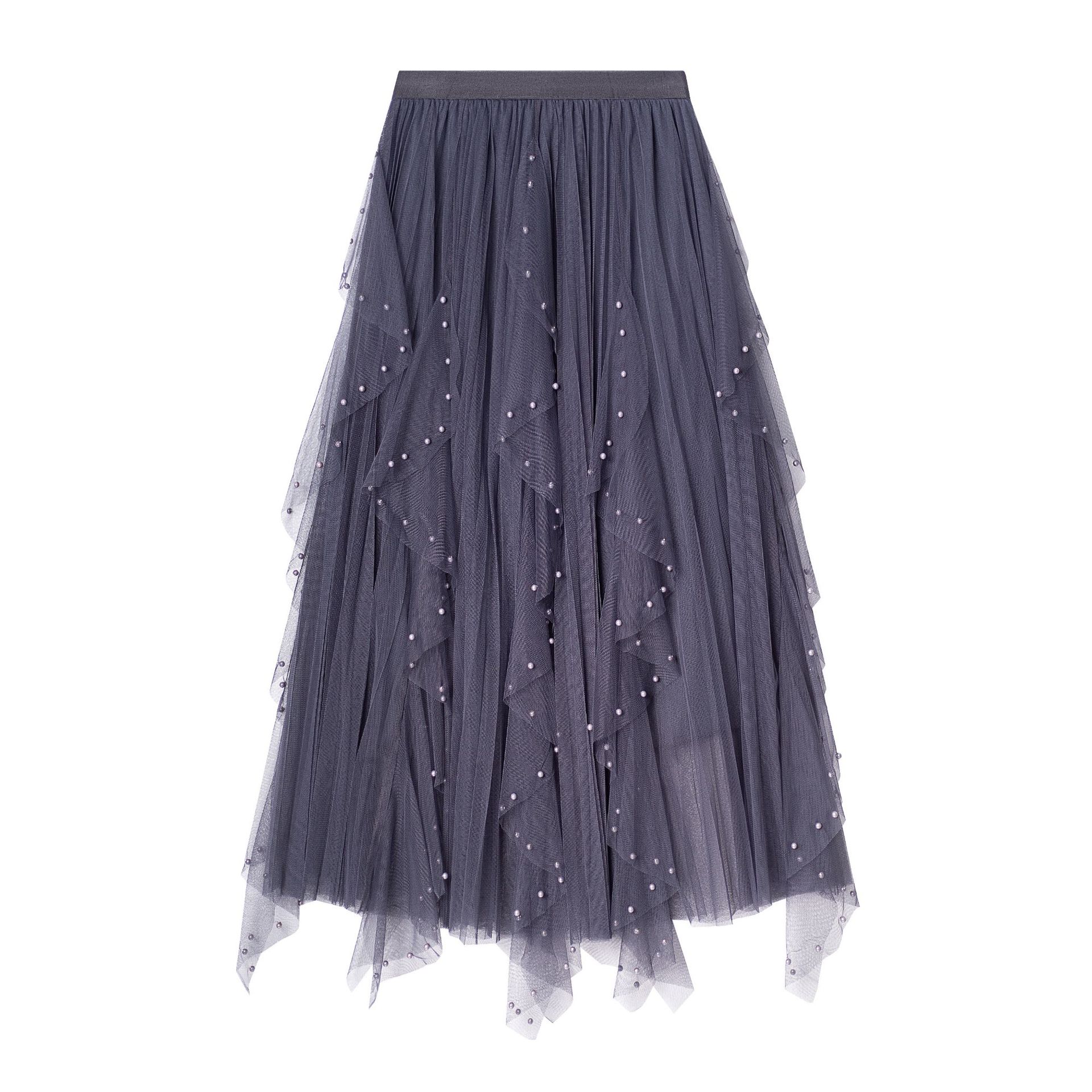 Юбка из фетровой ткани средней и длинной длины с волнистыми воланами и нерегулярным сращиванием бисера 8899 One size
Юбка из фетровой ткани средней и длинной длины с волнистыми воланами и нерегулярным сращиванием бисера 8899 One size