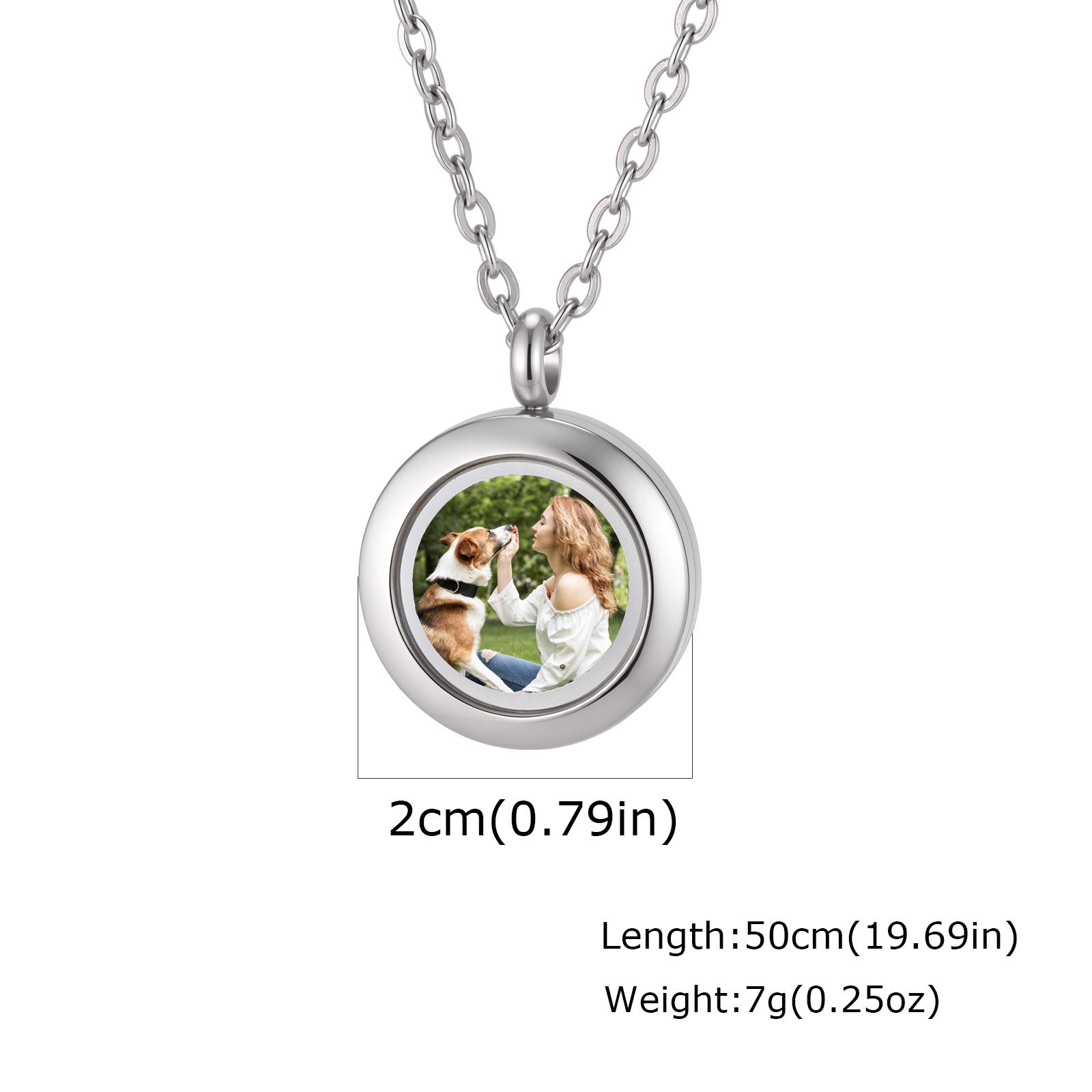 Custom Photo Round Locket Necklace, Openable Glass Lid Stainless Steel Photo Frame Necklace, Waterproof Jewelry Gift for Mom Dad
Custom Photo Round Locket Necklace, Openable Glass Lid Stainless Steel Photo Frame Necklace, Waterproof Jewelry Gift for Mom Dad