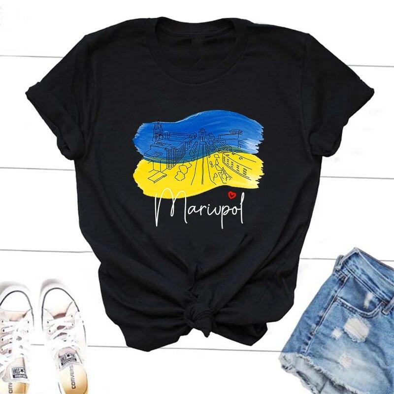 Маріуполь Україна Футболки Streetwear Жіноча бавовняна футболка Oversize Українська футболка унісекс Футболка з графічним принтом Femme Clothing Unisex 4XL
Маріуполь Україна Футболки Streetwear Жіноча бавовняна футболка Oversize Українська футболка унісекс Футболка з графічним принтом Femme Clothing Unisex 4XL