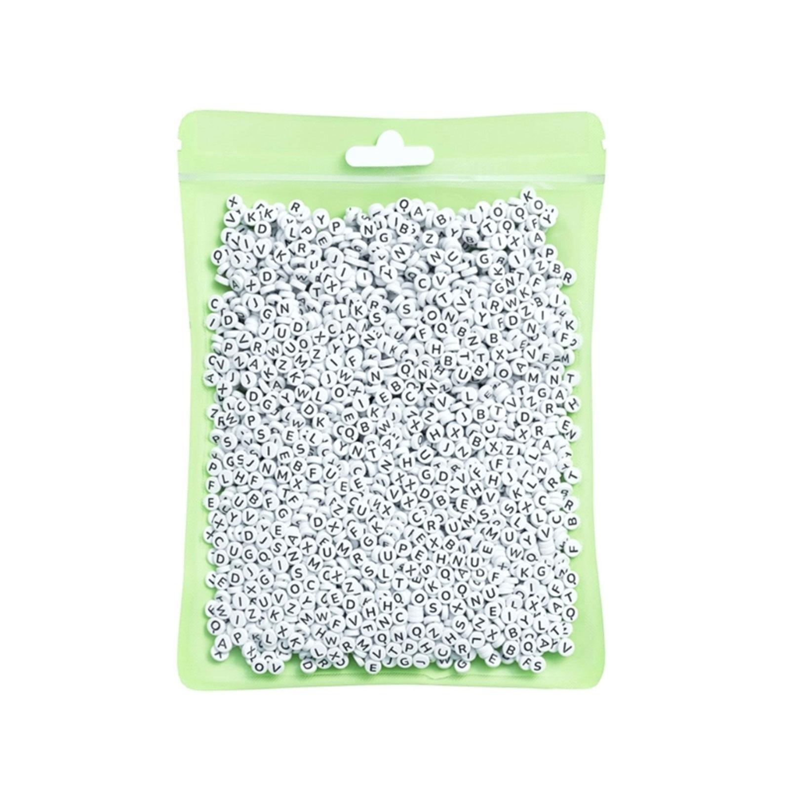 800 Pieces A-Z Letter Beads 7x4mm Alphabets Beads Round Beads Acrylic Letter Bead Kits for Bracelet Jewellery Making A
800 Pieces A-Z Letter Beads 7x4mm Alphabets Beads Round Beads Acrylic Letter Bead Kits for Bracelet Jewellery Making A