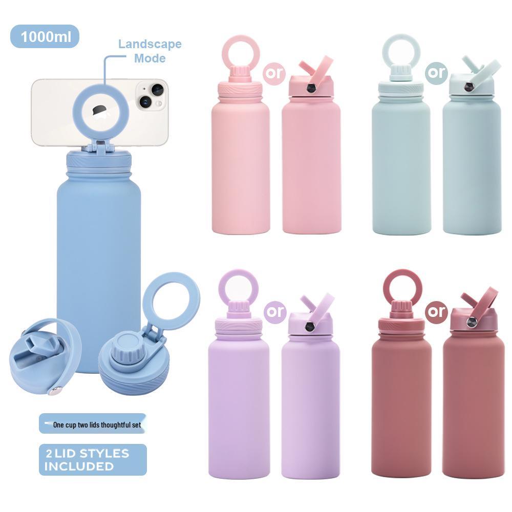 1L Insulated Sports Water Bottle with Straw & Magnetic Phone Holder 1L
1L Insulated Sports Water Bottle with Straw & Magnetic Phone Holder 1L