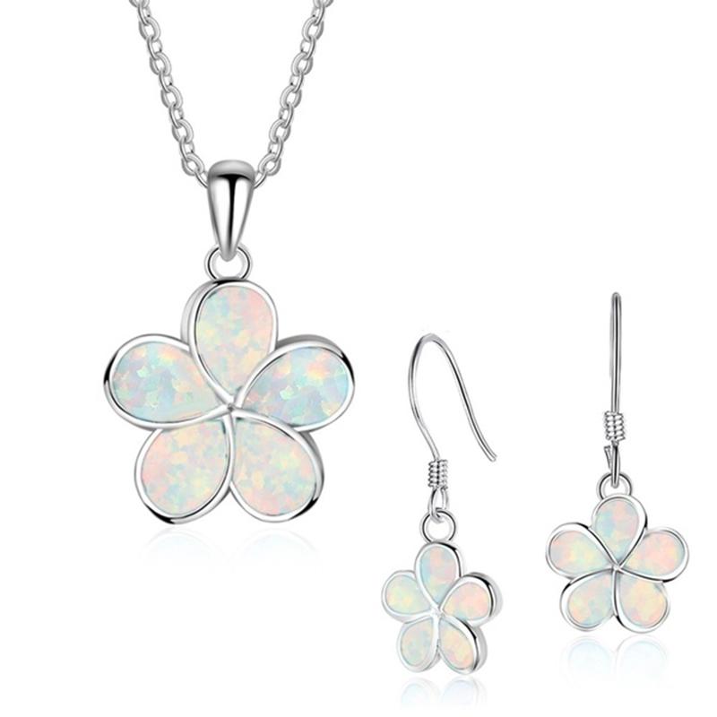 Fashion Flower Imitation Blue Fire Opal Plant Pendant Necklace Earrings For Women Wedding Jewelry Accessories Set Drop shipping белый
Fashion Flower Imitation Blue Fire Opal Plant Pendant Necklace Earrings For Women Wedding Jewelry Accessories Set Drop shipping белый
