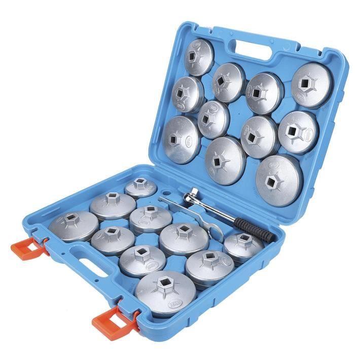 Atyhao Jeu de clés pour filtre à huile 23pcs Kit d Outils de Dissolvant Adaptateur de Douille de Retrait de Clé de Filtre à
Atyhao Jeu de clés pour filtre à huile 23pcs Kit d Outils de Dissolvant Adaptateur de Douille de Retrait de Clé de Filtre à