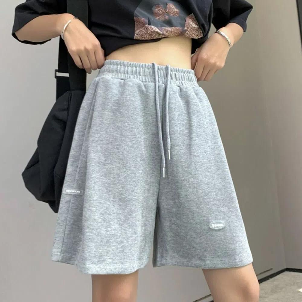 Свободные женские спортивные шорты с высокой талией, летние шорты для девочек с широкими штанинами и завязками, повседневные женские шорты L синий
Свободные женские спортивные шорты с высокой талией, летние шорты для девочек с широкими штанинами и завязками, повседневные женские шорты L синий