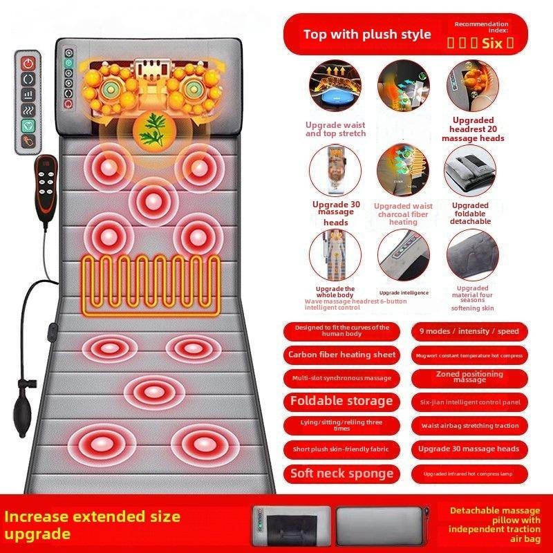 Многофункциональный массажный матрас-подушка для поясничной тракции для всего тела, электрический, для плеч, шеи, талии, спины, с вибрацией, съемный, подарок EU Plug
Многофункциональный массажный матрас-подушка для поясничной тракции для всего тела, электрический, для плеч, шеи, талии, спины, с вибрацией, съемный, подарок EU Plug