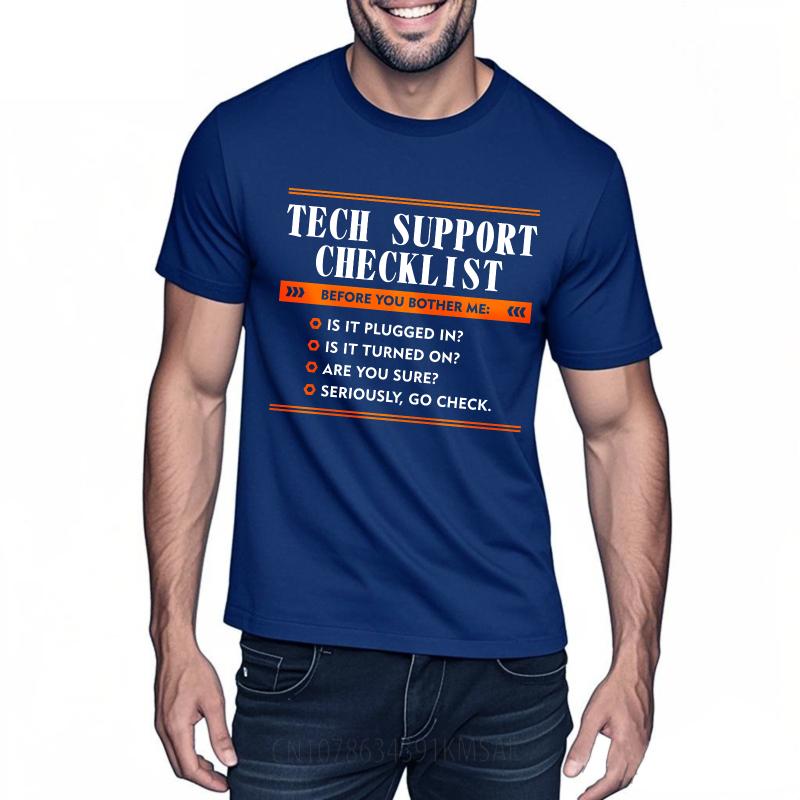 Plus Size Summer For Him T Shirt Tech Support Checklist Before You Bother Me Is It Plugged In Is It Turned On Are You Sure as the picture1952 темно-синього кольору
Plus Size Summer For Him T Shirt Tech Support Checklist Before You Bother Me Is It Plugged In Is It Turned On Are You Sure as the picture1952 темно-синього кольору