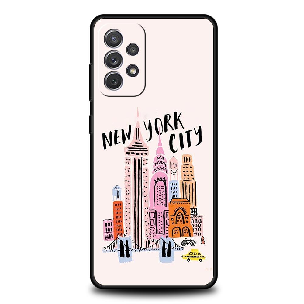 Phone Case For Samsung A17 A15 A13 A51 A71 A41 A31 A21S A07 A05 A35 A55 A23 A25 A33 A53 A73 5G Cover New York City Cartoon Paris Galaxy A15
Phone Case For Samsung A17 A15 A13 A51 A71 A41 A31 A21S A07 A05 A35 A55 A23 A25 A33 A53 A73 5G Cover New York City Cartoon Paris Galaxy A15