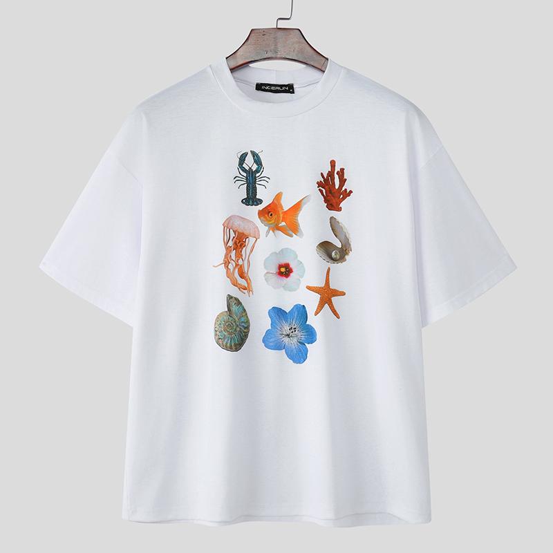INCERUN Мужские летние футболки с круглым вырезом, коротким рукавом и забавным принтом, повседневные оверсайз
INCERUN Мужские летние футболки с круглым вырезом, коротким рукавом и забавным принтом, повседневные оверсайз