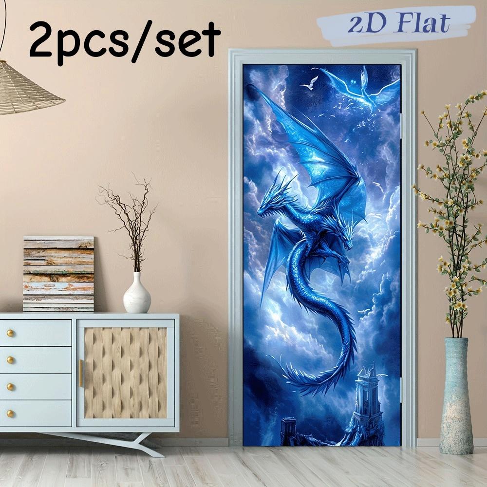 2pcs Dreamy Blue Ice Crystal Dragon Wall Stickers Chinese Style Mythical Animal Decoration Stickers Living Room Bedroom Study En (as the picture,38.5x200cmx2)
2pcs Dreamy Blue Ice Crystal Dragon Wall Stickers Chinese Style Mythical Animal Decoration Stickers Living Room Bedroom Study En (as the picture,38.5x200cmx2)