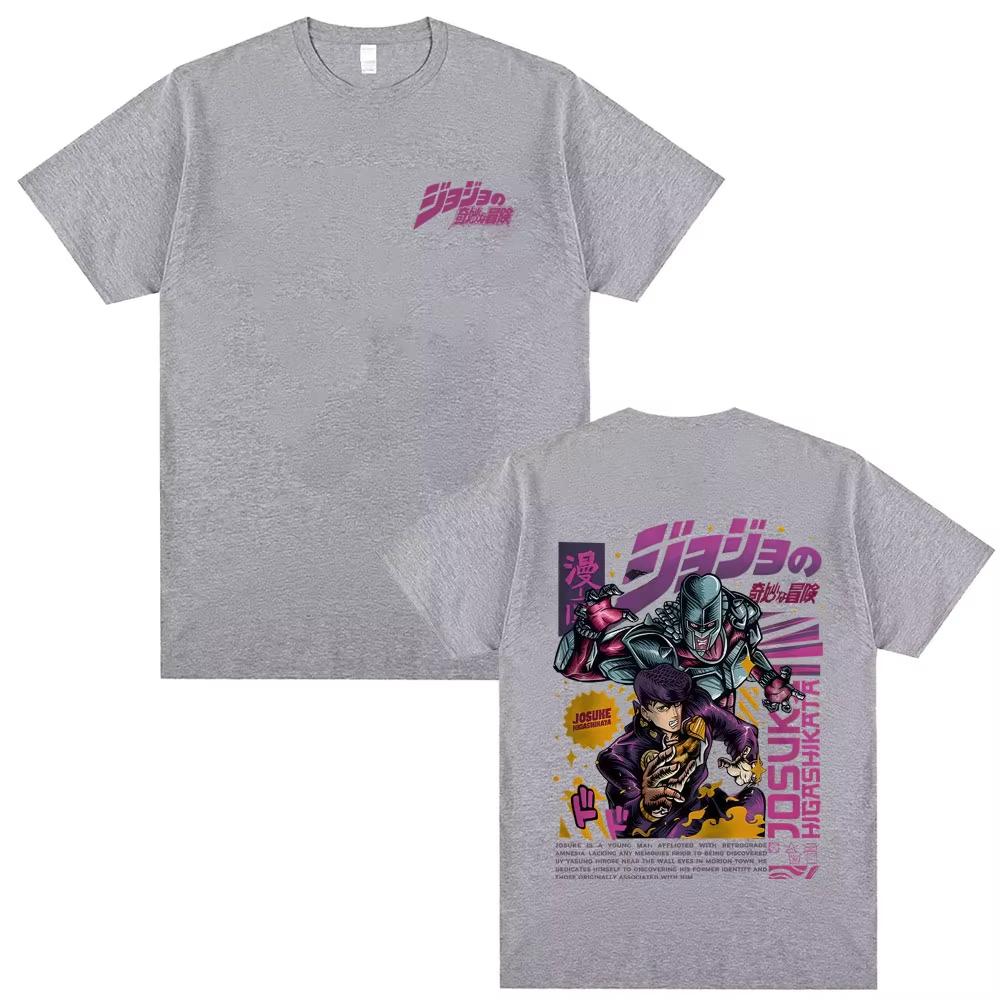 Anime JoJo 4 Higashikata Josuke Graphic 100Cotton shirt Men 2026New Spring Summer womens Harajuku unisex Short sleeve Tshirt 4XL
Anime JoJo 4 Higashikata Josuke Graphic 100Cotton shirt Men 2026New Spring Summer womens Harajuku unisex Short sleeve Tshirt 4XL