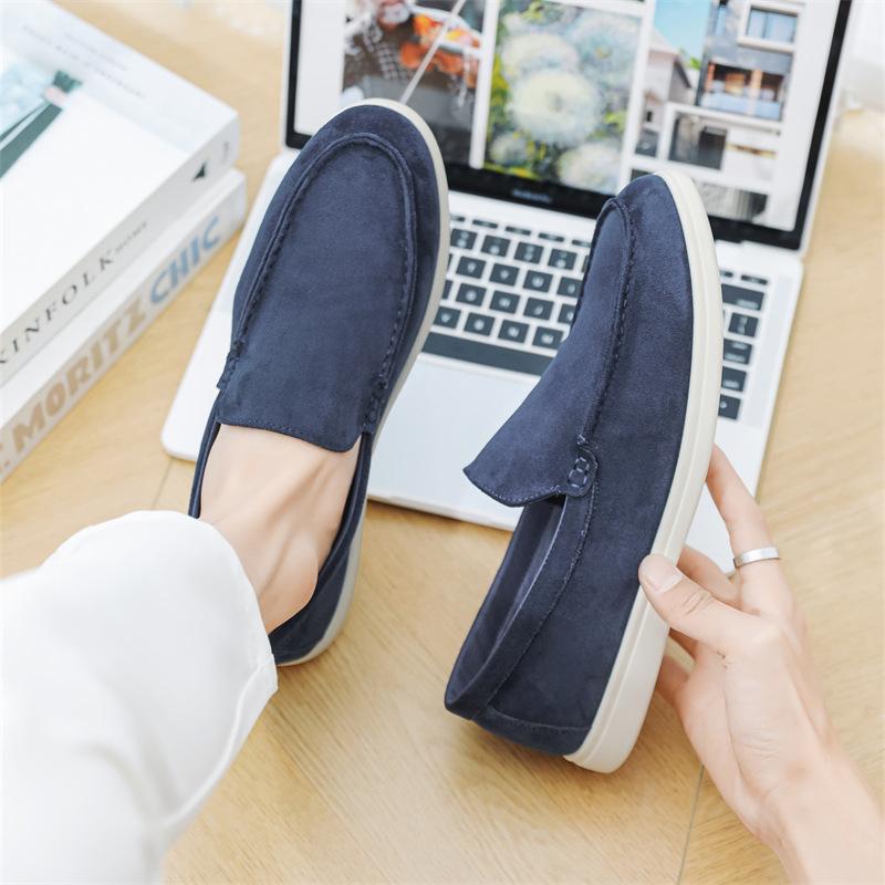 B-2 men s low-top casual new niche one-pedal Doudou shoes men s foot cover business versatile men s loafers shoes 45 темно-синього кольору
B-2 men s low-top casual new niche one-pedal Doudou shoes men s foot cover business versatile men s loafers shoes 45 темно-синього кольору