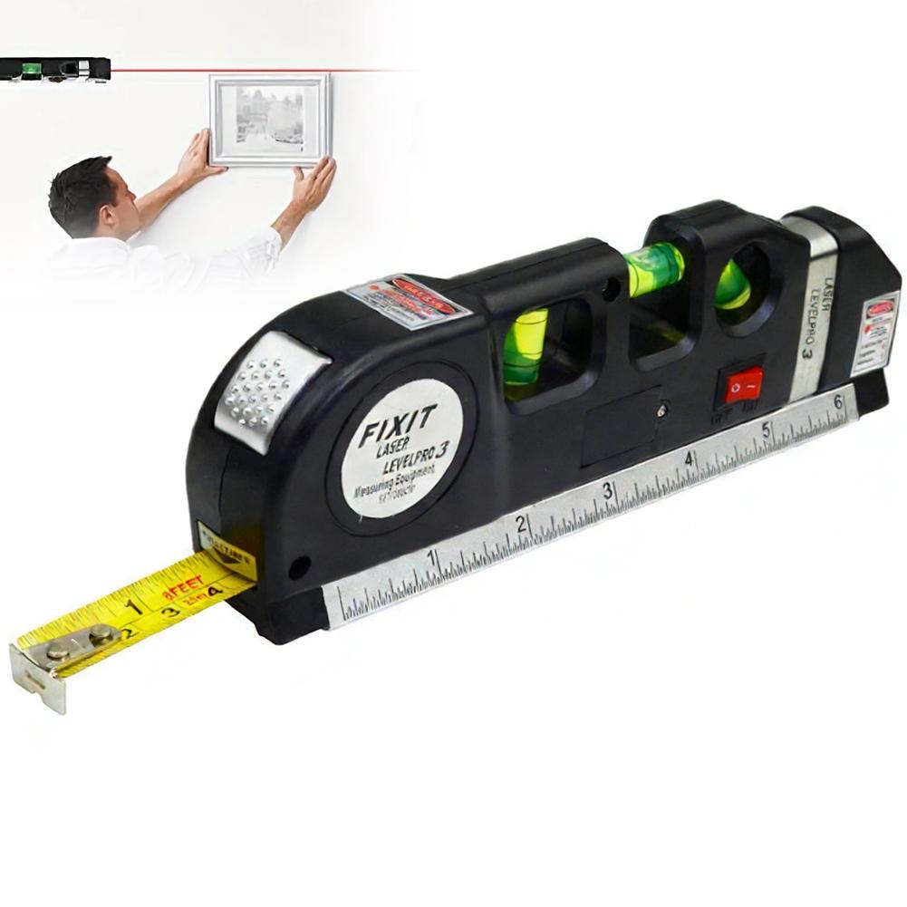 4 in 1 Laser Level Line Tool Multipurpose Laser Level Kit Standard Cross Line Lase 8 Feet Measure Tape Ruler чорний
4 in 1 Laser Level Line Tool Multipurpose Laser Level Kit Standard Cross Line Lase 8 Feet Measure Tape Ruler чорний