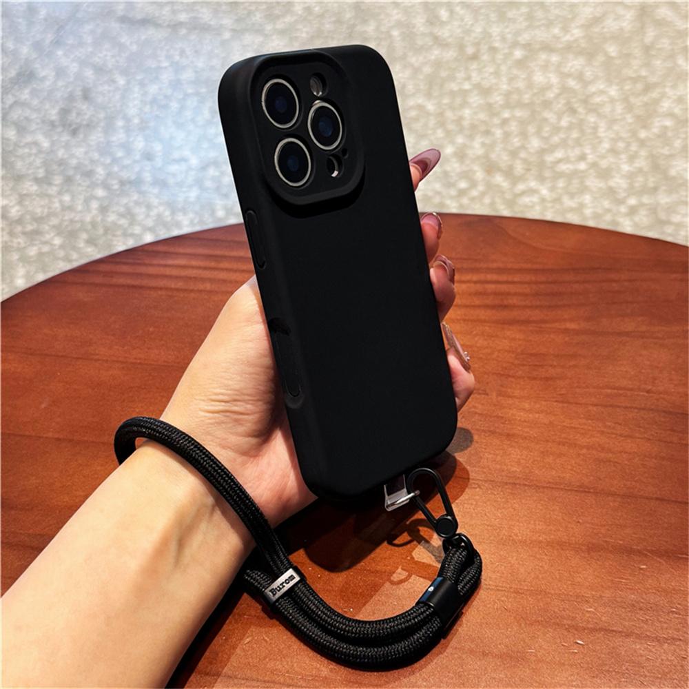 For iPhone 16 Pro Max Case Precise Cutouts Liquid Silicone+PC Phone Cover with Wrist Strap
For iPhone 16 Pro Max Case Precise Cutouts Liquid Silicone+PC Phone Cover with Wrist Strap