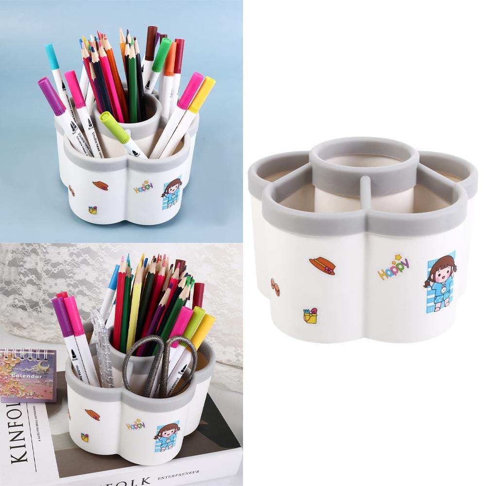 White Petal-shaped Pen Holder 360° Rotating Makeup Brush Holder School Office Supplies білий
White Petal-shaped Pen Holder 360° Rotating Makeup Brush Holder School Office Supplies білий