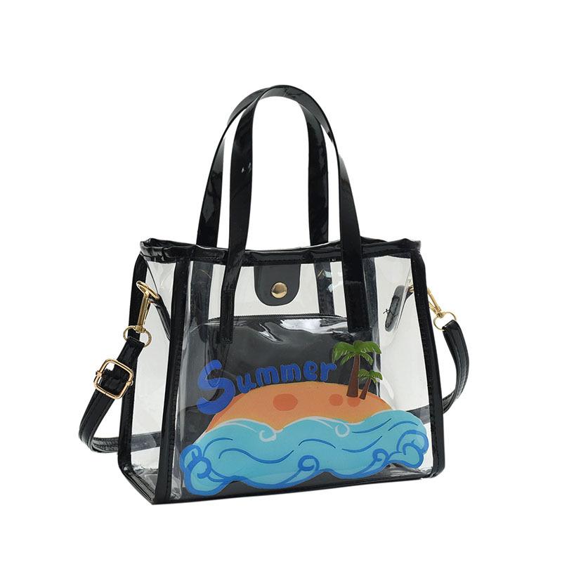 Transparent fashion handbag 2025 spring new versatile shoulder messenger bag child and mother bag leisure bag
Transparent fashion handbag 2025 spring new versatile shoulder messenger bag child and mother bag leisure bag