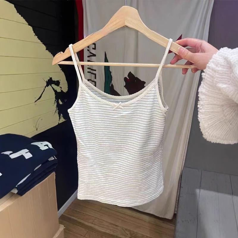 American Spicy Girl Light Blue Striped Camisole - Women s Summer Bow-Tie Crop Top L
American Spicy Girl Light Blue Striped Camisole - Women s Summer Bow-Tie Crop Top L