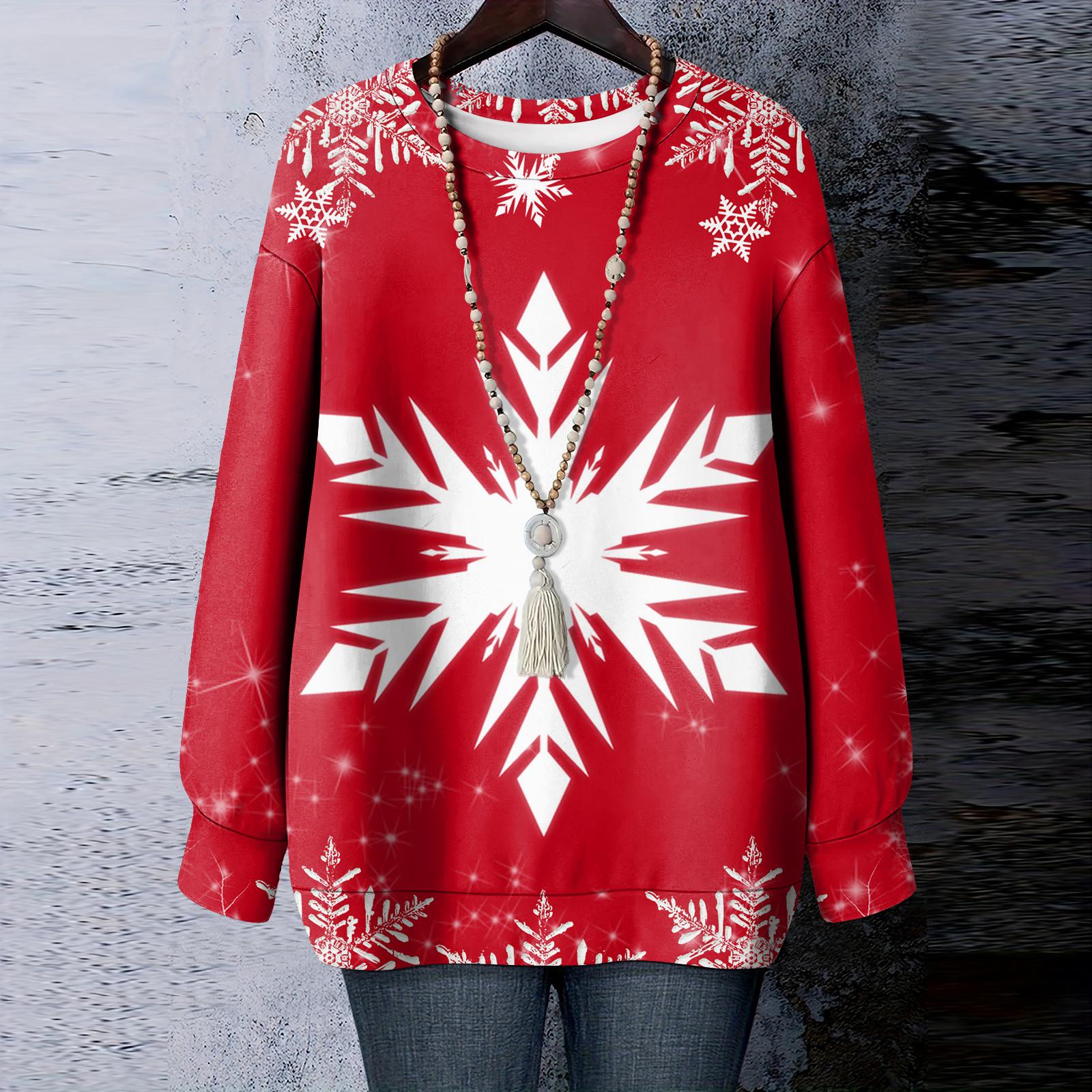 Женская рождественская футболка с круглым вырезом и длинными рукавами M белый
Женская рождественская футболка с круглым вырезом и длинными рукавами M белый