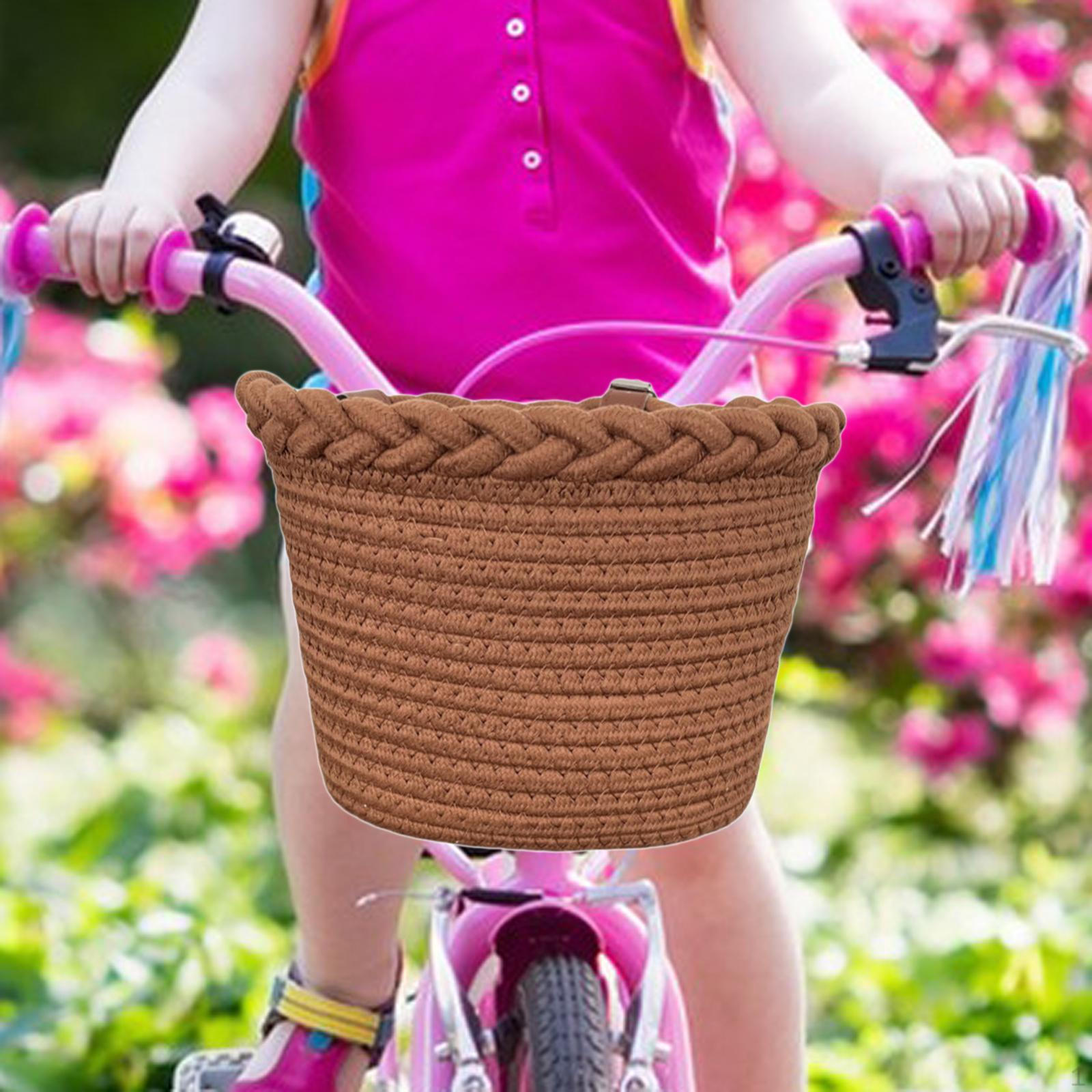 Kids Bike Basket Bicycle Front Handlebar Cloth Rope Storage Portable Tricycle Deep Brown
Kids Bike Basket Bicycle Front Handlebar Cloth Rope Storage Portable Tricycle Deep Brown
