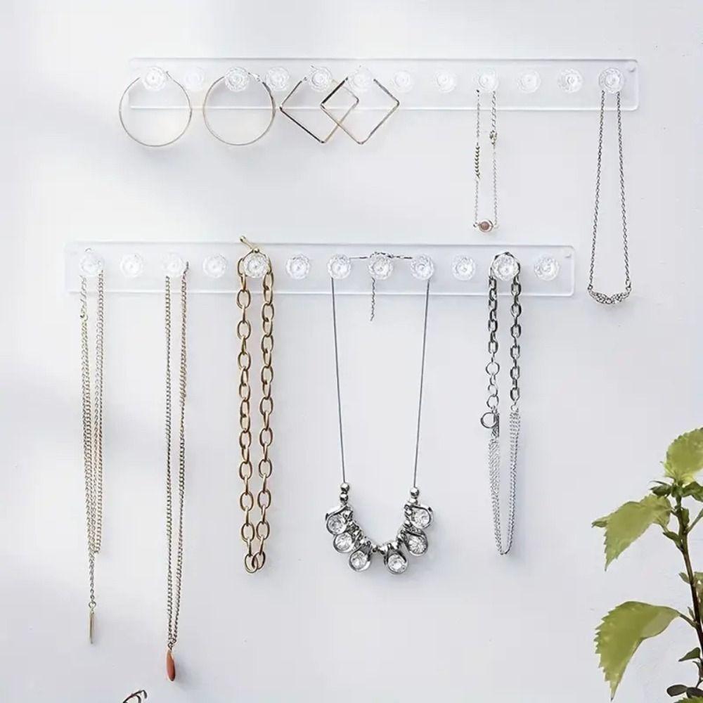 Wall-mounted Jewelry Hanger Transparent Pink Blue Wall-mounted Racks New Jewelry Holder Pink Diamond
Wall-mounted Jewelry Hanger Transparent Pink Blue Wall-mounted Racks New Jewelry Holder Pink Diamond