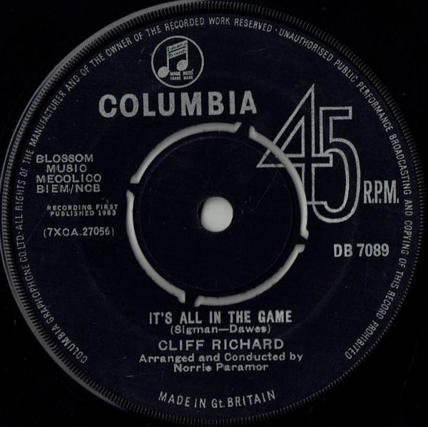 7-дюймовая пластинка Клиффа Ричарда Its All In The Game DB7089 Columbia 1963 Великобритания, рок, б/у
7-дюймовая пластинка Клиффа Ричарда Its All In The Game DB7089 Columbia 1963 Великобритания, рок, б/у