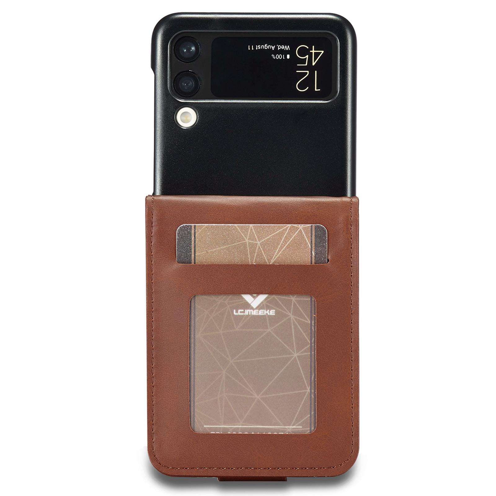 LC.IMEEKE For Samsung Galaxy Z Flip4 5G Textured PU Leather Folding Phone Case Stand Card Holder Protective Cover Dark Brown
LC.IMEEKE For Samsung Galaxy Z Flip4 5G Textured PU Leather Folding Phone Case Stand Card Holder Protective Cover Dark Brown