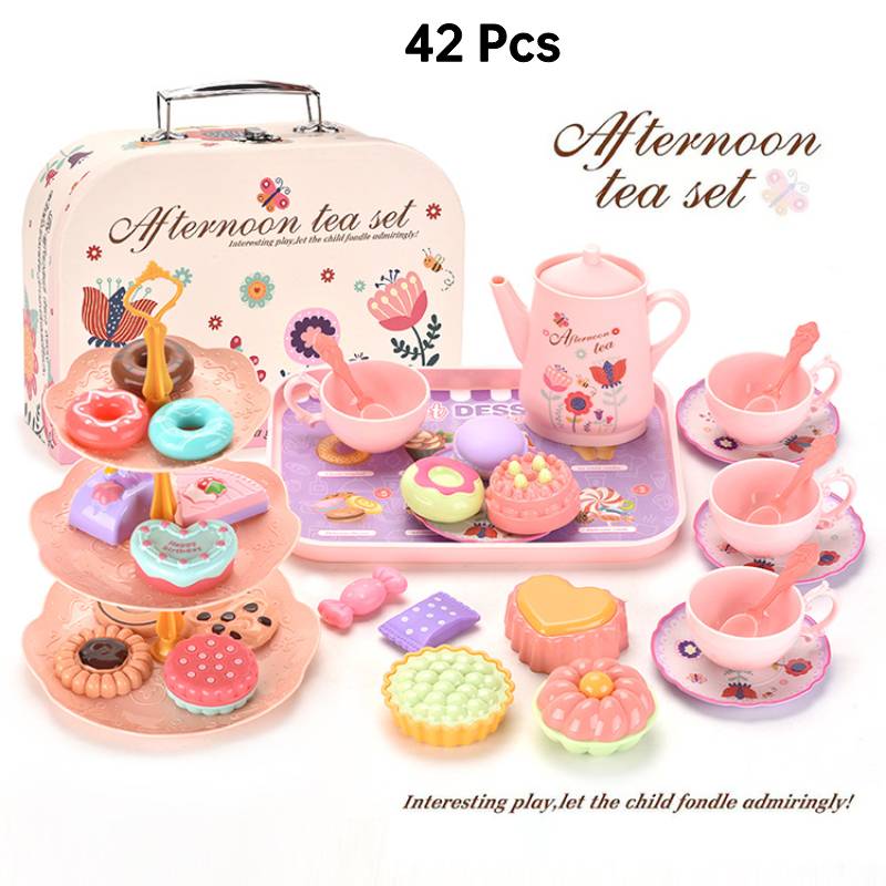 Kids 42 Pcs Tea Party Set Toys For Little Girls Kitchen Pretend Play Playset
Kids 42 Pcs Tea Party Set Toys For Little Girls Kitchen Pretend Play Playset
