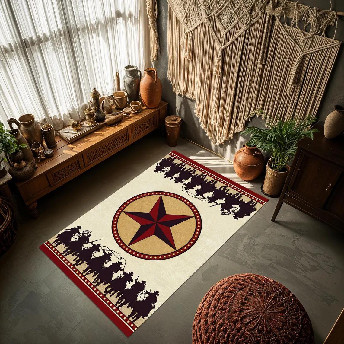 Boho Western Rug Cowboy Rug Rustic Rug Western Rug for Living Room, Farmhouse Cabin, Ranch Country Style Carpet 40x60CM
Boho Western Rug Cowboy Rug Rustic Rug Western Rug for Living Room, Farmhouse Cabin, Ranch Country Style Carpet 40x60CM