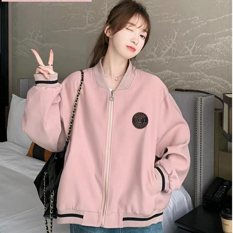 Pink Vintage College Style Women s Baseball Jacket - Spring/Autumn Zipper Coat with Splicing Design 2XL
Pink Vintage College Style Women s Baseball Jacket - Spring/Autumn Zipper Coat with Splicing Design 2XL