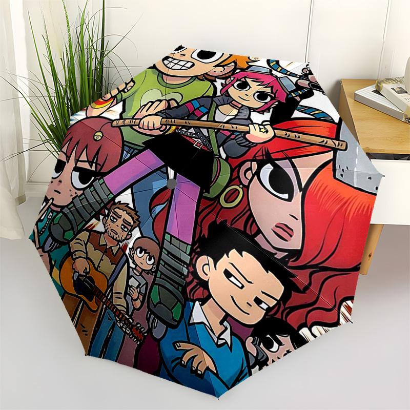 1pc Outdoor Umbrella with Scott Pilgrim Characters - Automatic Opening/Closing, Portable 3-Fold Design, 8-Rib Iron Frame - Perfect Gift for Fans,
1pc Outdoor Umbrella with Scott Pilgrim Characters - Automatic Opening/Closing, Portable 3-Fold Design, 8-Rib Iron Frame - Perfect Gift for Fans,