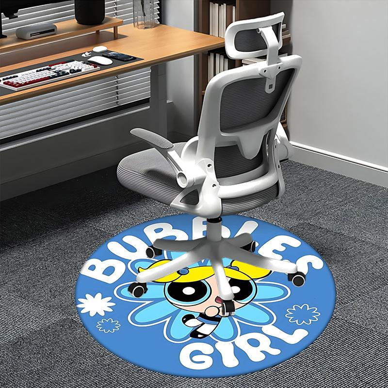 Powerpuff Girls,Bubbles Chair mat Round Rug Office carpet, Machine Washable, Non slip, Suitable for Living Rooms, Bedrooms 80cm
Powerpuff Girls,Bubbles Chair mat Round Rug Office carpet, Machine Washable, Non slip, Suitable for Living Rooms, Bedrooms 80cm