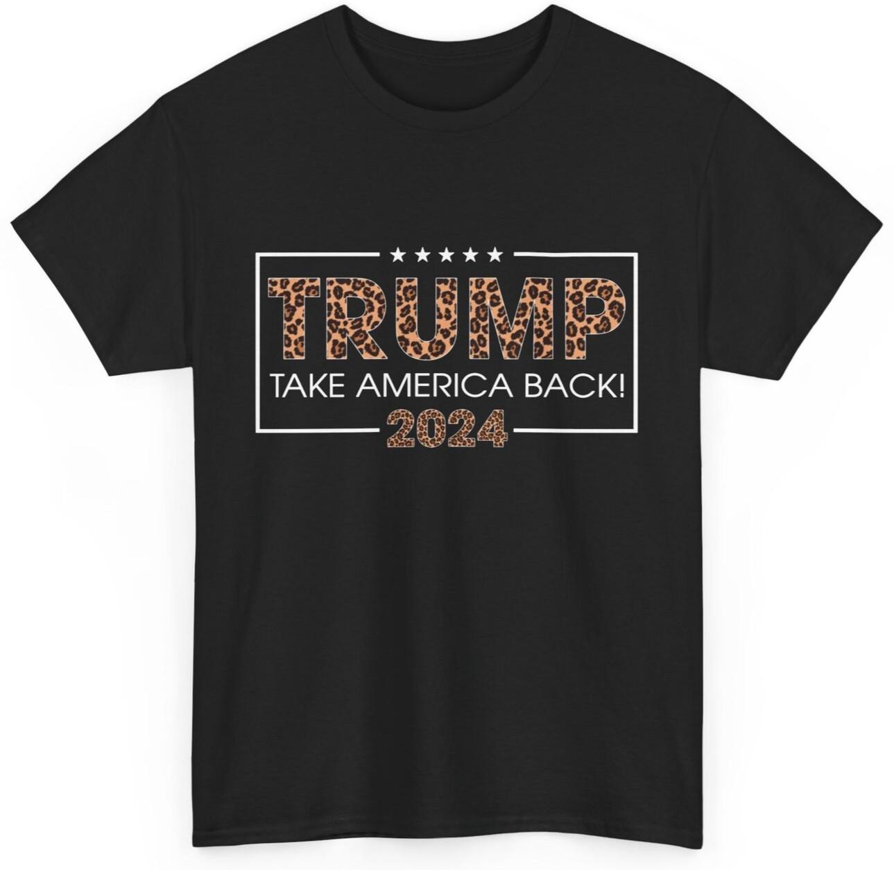 Donald Trump 2024 Take America Back Leopard Print Gift Women T-Shirt Mens Womens Tees Top 3XL
Donald Trump 2024 Take America Back Leopard Print Gift Women T-Shirt Mens Womens Tees Top 3XL