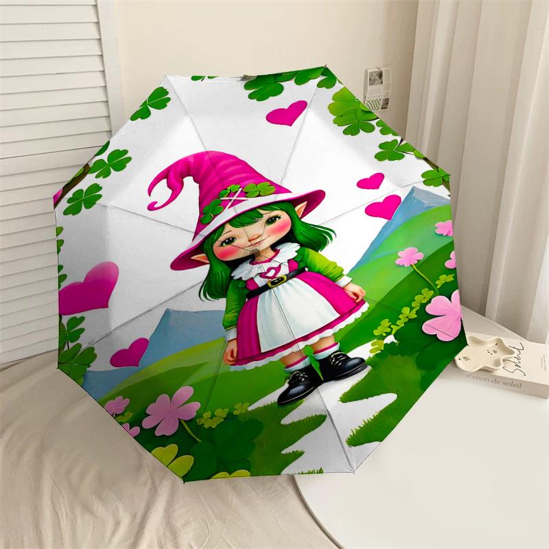1PC elf, cloverAutomatic Open/Close Umbrella with Windproof, 8-Rib Sturdy Canopy, Durable Ribs, Fashionable Design1304A
1PC elf, cloverAutomatic Open/Close Umbrella with Windproof, 8-Rib Sturdy Canopy, Durable Ribs, Fashionable Design1304A