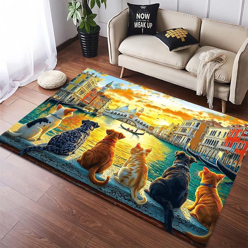Venice Sunset Cats Area Rug, Scenery Decor Floor Mat 40x60cm( 15x23in )
Venice Sunset Cats Area Rug, Scenery Decor Floor Mat 40x60cm( 15x23in )