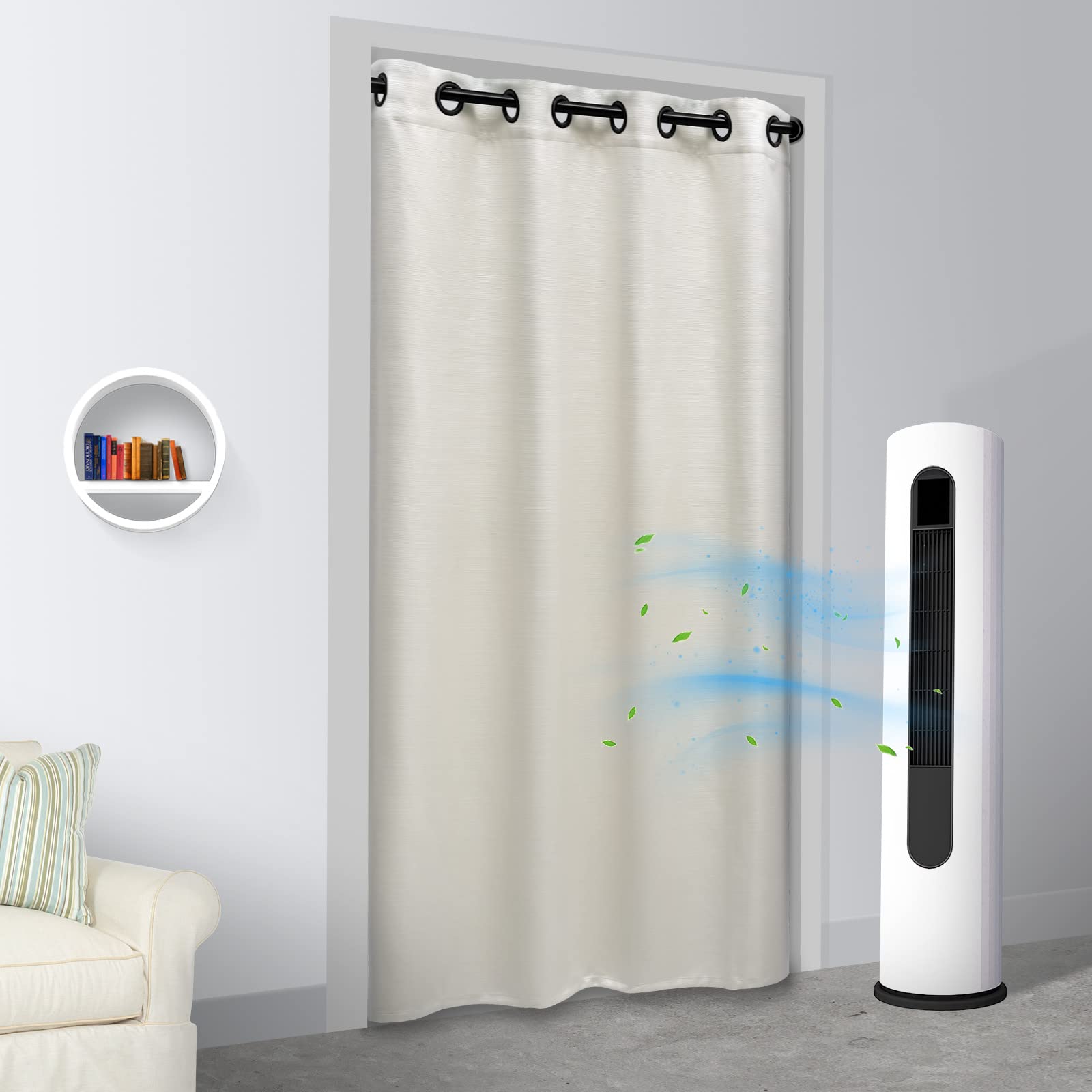 HAVARGO Partition Thermal Cold Blackout 180cm Noren Privacy Curtains, Insulation, Protection, Curtains, Length, Curtains, Stylish, (White, 120X180)
HAVARGO Partition Thermal Cold Blackout 180cm Noren Privacy Curtains, Insulation, Protection, Curtains, Length, Curtains, Stylish, (White, 120X180)