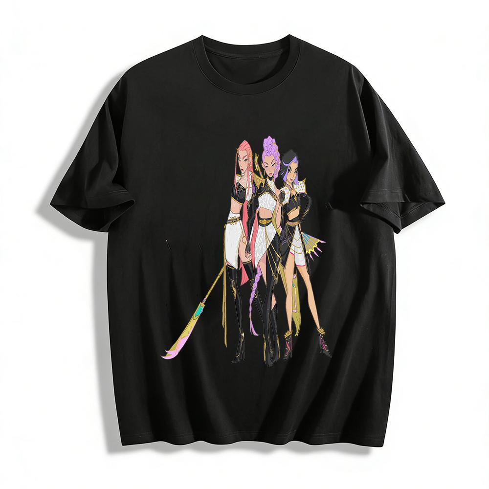 Trendy Girl Group Print Casual Top Cool Game Style Sisters Pattern Loose Versatile Crew Neck T-Shirt Pure cotton T-shirt XXS
Trendy Girl Group Print Casual Top Cool Game Style Sisters Pattern Loose Versatile Crew Neck T-Shirt Pure cotton T-shirt XXS