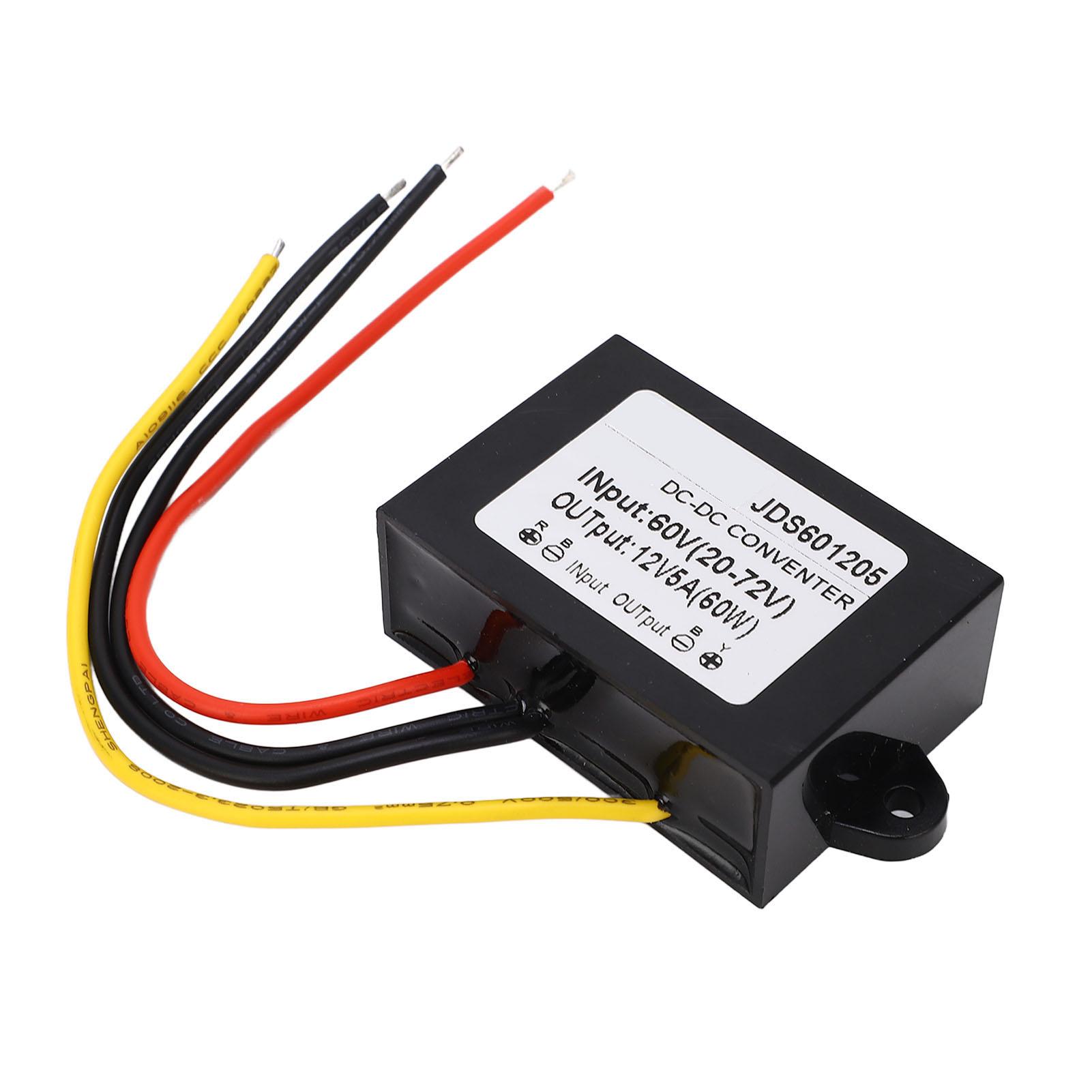 DC to DC Conventer Buck Adjustable 60V(2072V) to 12V 5A PP Shell Epoxy Resin Power Supplies
DC to DC Conventer Buck Adjustable 60V(2072V) to 12V 5A PP Shell Epoxy Resin Power Supplies